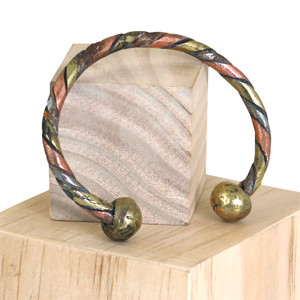 XL 3-Tone Metal Twist Bracelet