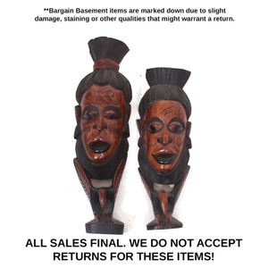 Damaged Mahogany Guro Masks - Set C