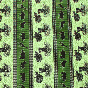 Green Safari Print Fabric 12 Yards