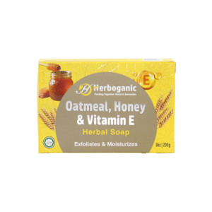 Herboganic:  Oeatmeal, Honey & Vitamin E Herbal Soap, 8 oz