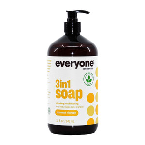 Everyone: 3-IN-1 Liquid Soap - Coconut & Lemon JUMBO SIZE 32 oz.