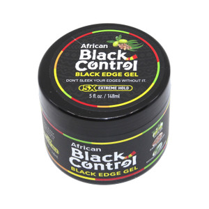 African Black Control Black Gel Edge Glue - 5X Extreme Hold (5 oz.)
