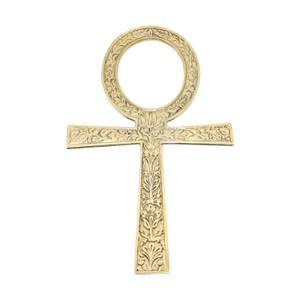 Deluze 9 3/4" Over-Sized Brass Ankh