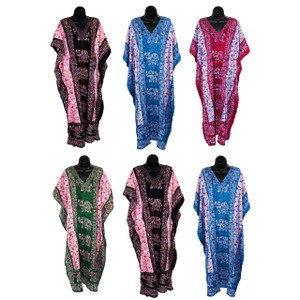 Set of 6 Assorted Print Kaftans