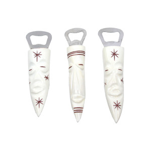 African Bone Bottle Opener - WHITE - ASSORTED
