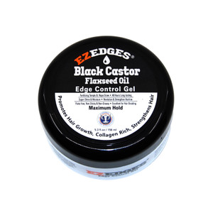 EZEDGES: Black Castor & Flaxseed Oil Edge Control Gel (Maximum Hold) - 5.3 FLOZ