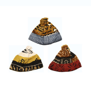 Mud Cloth Stocking Cap - Assorted Colors and Designs
