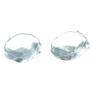 XL Over-Sized Fula Silver Earrings - 3"