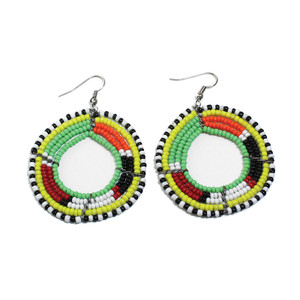 Round Maasai Hoop Earrings