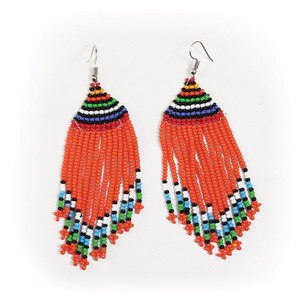 Kenyan Maasai Fringe Earrings - ASSORTED