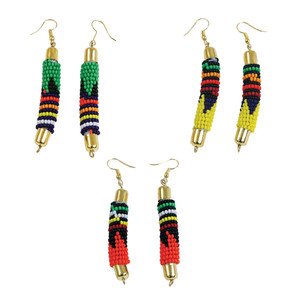 Maasai Bead Rod Earrings - ASSORTED