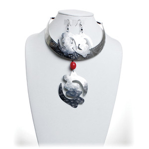 Buy Metal Choker & Earrings: Gye Nyame