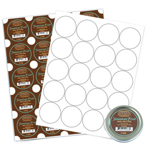 100 2" Glossy Circle Laser Print Labels