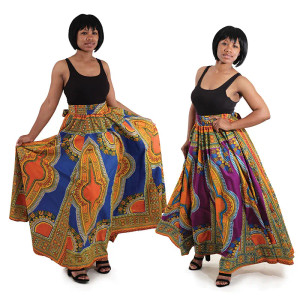 Buy Traditional Print Paneled Skirt