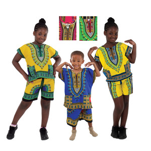 Buy Set Of 6 Child Dashiki & Shorts Sets