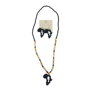 Africa Ankh Keyhole Necklace & Earrings