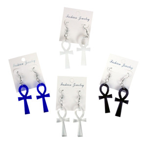 Set Of 12 Ankh Earrings