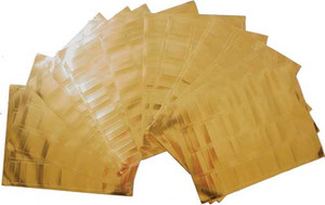 10 Sheets Of GOLD Labels - ½" x 1¾"