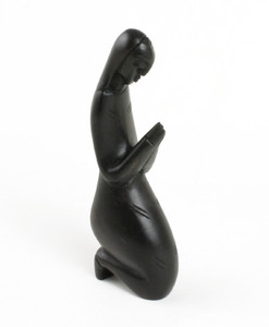 Ebony Woman Kneeling In Prayer - 6-7"