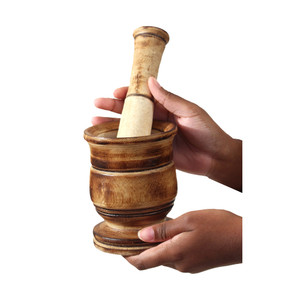 Wooden Mortar & Pestle ASSORTED