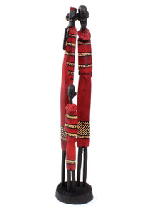 Maasai Family Stick Carving: Large