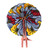 African Flower Print Folding Fan