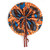 Buy Orange African Print Folding Fan