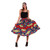 African Print Long Skirt - Red/Blu/Yel