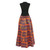 Orange African Print Skirt - 6 Panel