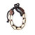 Leather Braid & Shell Bracelet: Brown