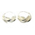 XXX-Large Fula Silver Earrings - 2¬º"
