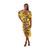 African-Made Yellow Peacock Dress