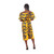 African-Made Yellow Peacock Dress