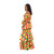 Kente 2-Piece Elastic Kenyan Skirt Set - A