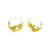 XS Fulani Gold Earrings - ½"
