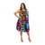 Abstract African Woman Umbrella Dress