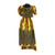 Yellow & Brown Ruffled Dress