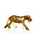 Painted Wood Animal Carving: Tiger 8"