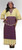 Beige/Purple Brocade Skirt Set