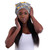 Black & White Kente Head Wrap - A