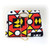 African Print Hand Bag: Red/Yellow