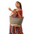 ASSORTED Woven & Leather Basket: Large