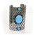 Silver Empress Cuff: Turquoise Stone