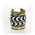 Gold Band Zebra Cuff
