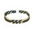 2-Tone Chain Cuff: Black/Brass