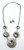 Dark Crystal Silver Necklace & Earrings