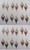 Set Of 12 Spiky Pendant Earrings
