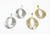 Set Of 12 Gold/Silver Infinity Earrings
