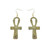 Tuareg Gold Ankh Earrings