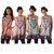 Set Of 4 Traditional Print Tank Tops